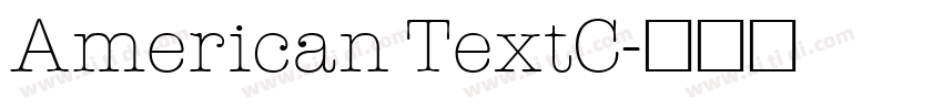 American TextC字体转换